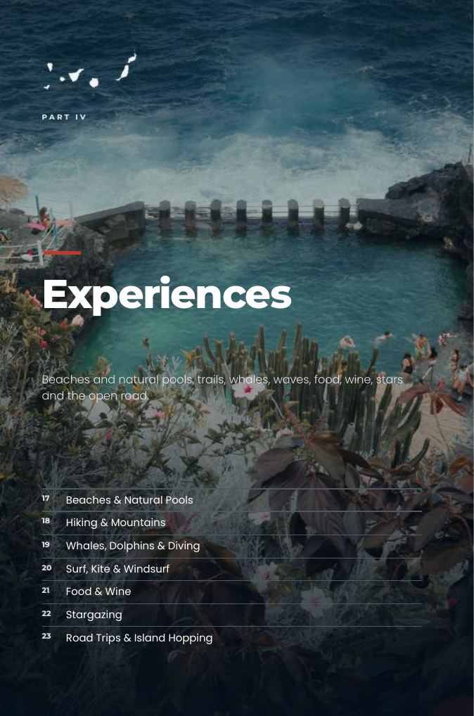 A page from Canary Islands