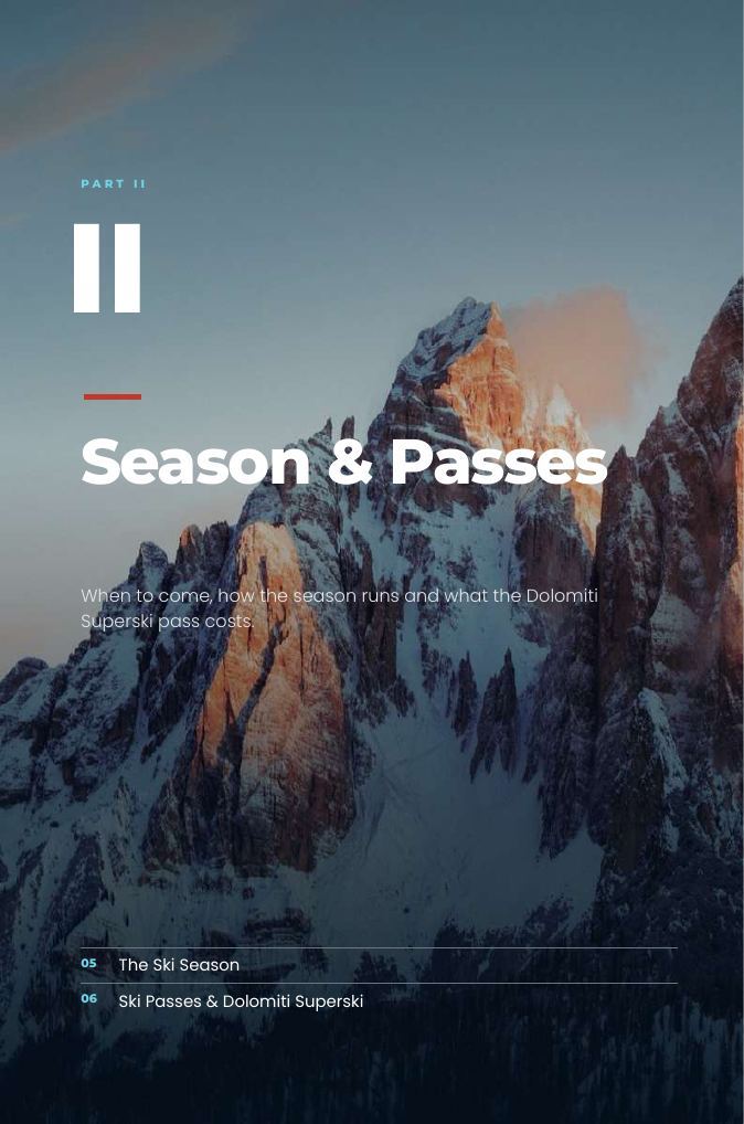 A page from Dolomites Winter