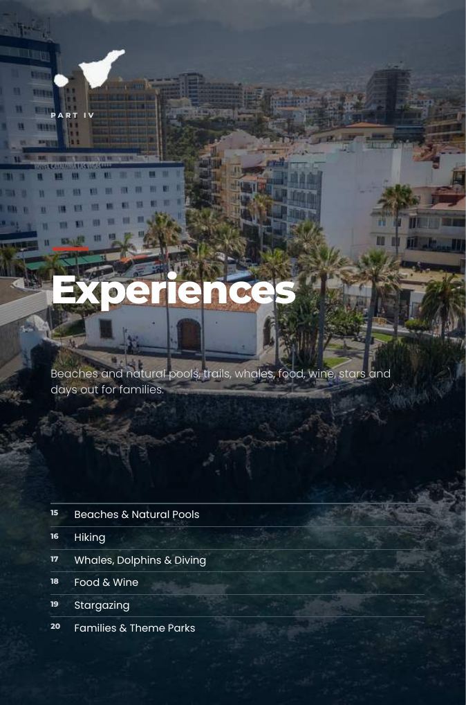 A page from Tenerife & La Gomera