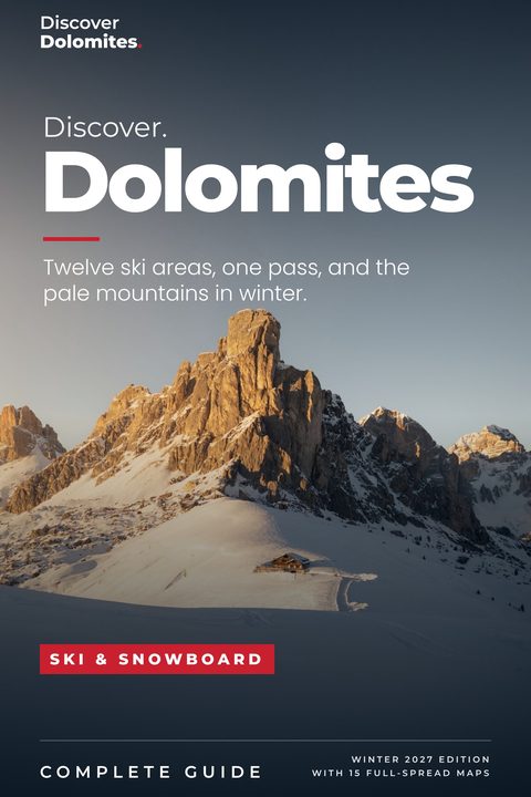 Cover of Discover Dolomites Winter, Ski & Snowboard