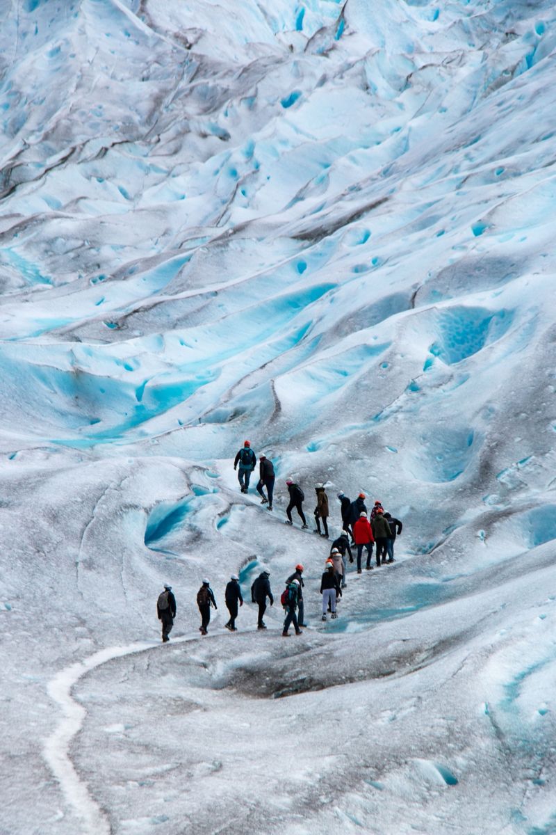 On the ice, Glacier hiking
